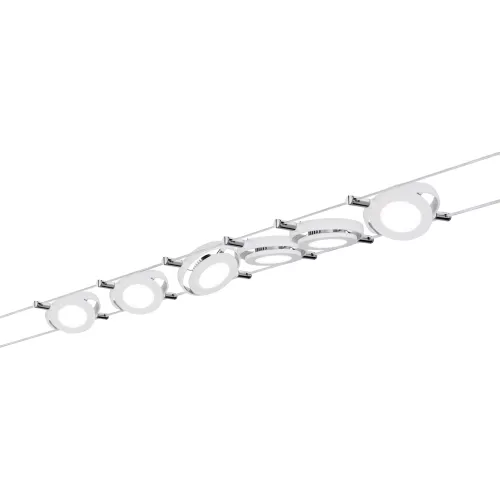 RoundMac LED Kabelsystem Basisset 6x200lm 6x4,3W 2700K 230/12V PAULMANN 7 - Cimaise Tableau 