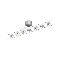 Mac II GU5 Basic Kit, 3 max. 7x10W dimmbar 230/12V - système d'accrochage et décoration - détail 1