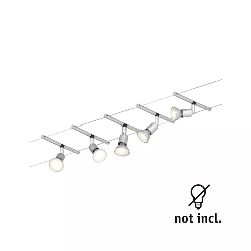 Spice SaltLED GU5 Basis-Kit mit Kabelsystem, 3 max. 5x10W dimmbar 230/12V