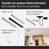 ,URail Lampenschirm DecoSystems Alvaro 144mm Weiß,, Gold, - système d'accrochage et décoration - détail 7
