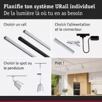 ,URail Abat-jour DecoSystems Alvaro 144mm Chrome mat,,, - système d'accrochage et décoration - détail 7