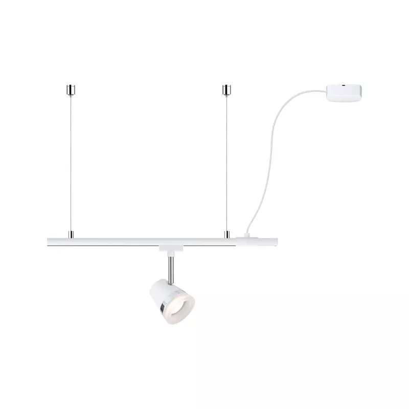 URail-Netzkabel, max. 2 m, 1000 W, Signalweiß