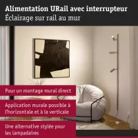 ,URail Alimentation électrique Câble avec interrupteur 2,,4m max. 1000W, - système d'accrochage et décoration - détail 4