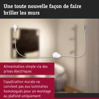 ,URail Alimentation électrique Câble avec interrupteur 2,,4m max. 1000W, - système d'accrochage et décoration - détail 5