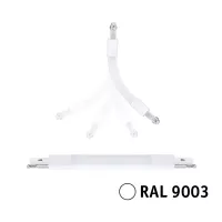 URail Connecteur Flex II 227x18mm max. 1000W Blanc signal - système d'accrochage et décoration - détail 3
