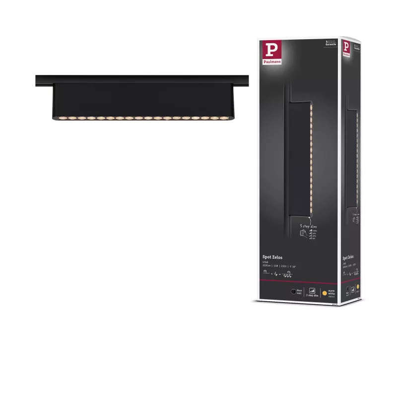 URail Lightbar 3-Step-Dim Zelos 1050lm 10W 3000K gradable 230V PAULMANN 24 - Cimaise Tableau 