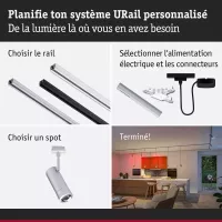 ,URail Spot Smart Home Zigbee 3.0 Tarie RGBW 230lm 4,,5W RGBW+ gradable 230V, - système d'accrochage et décoration - détail 8