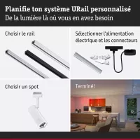 ,URail Spot Smart Home Zigbee 3.0 Tarie RGBW 230lm 4,,5W RGBW+ gradable 230V Blanc signal, - système d'accrochage et décoration - détail 8