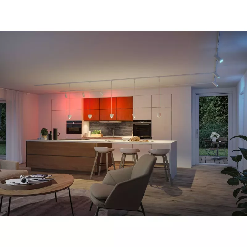 ,URail Spot Smart Home Zigbee 3.0 Tarie RGBW 230lm 4,,5W RGBW+ gradable 230V Blanc signal,
