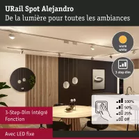 URail Spot sur rail 3-Step-Dim Alejandro 800lm 10W 3000K gradable 230V - système d'accrochage et décoration - détail 5