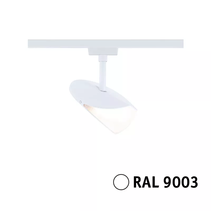 URail Spot sur rail 3-Step-Dim Alejandro 800lm 10W 3000K gradable 230V Blanc signal