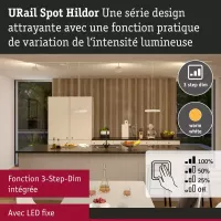 URail Track spotlight 3-Step-Dim Hildor 850lm 15W 3000K dimmable 230V Signal white - système d'accrochage et décoration - détail 6