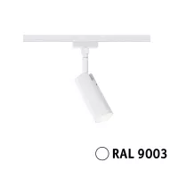 URail Spot sur rail 3-Step-Dim Tubo Spot individuel 150lm 4W 3000K gradable 230V Blanc signal - système d'accrochage et décoration - détail 5