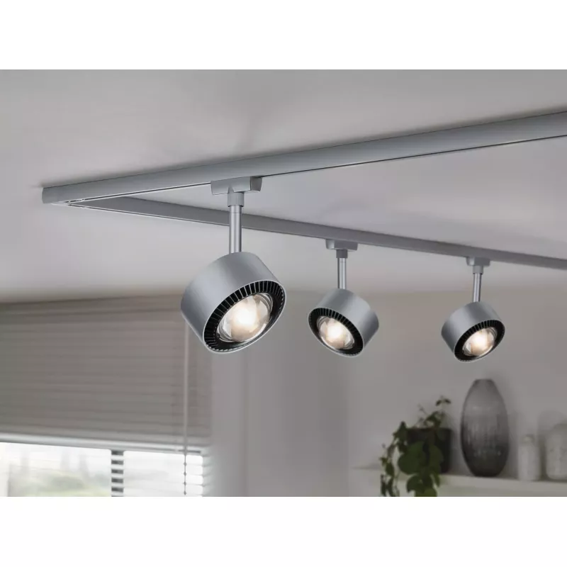 URail Track spotlight Aldan Individual spotlight 500lm 8W White Switch 230V PAULMANN 33 - Cimaise Tableau 