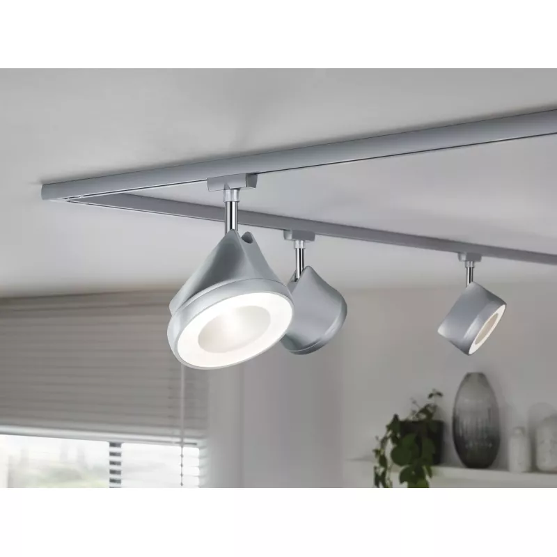 ,URail Spot sur rail Arena Spot individuel 800lm 15W 2700K gradable 230V Chrome mat,,,