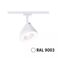 URail Gleisstrahler Arena Einzelstrahler 850 lm 15 W 2700 K dimmbar 230 V Signal weiß - système d'accrochage et décoration - détail 5