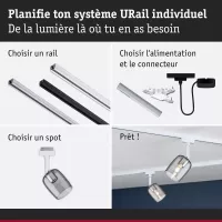 ,URail Spot sur rail Blossom G9 max. 10W gradable 230V Blanc signal,, Verre, - système d'accrochage et décoration - détail 6