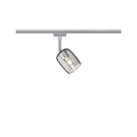URail Spot auf Schienen, Blossom Einzelstrahler G9, max. 10 W, dimmbar, 230 V, mattes Chrom, Glas - système d'accrochage et décoration - détail 2