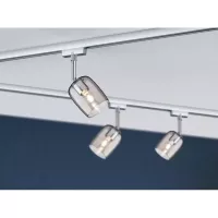 URail Spot auf Schienen, Blossom Einzelstrahler G9, max. 10 W, dimmbar, 230 V, mattes Chrom, Glas - système d'accrochage et décoration - détail 4