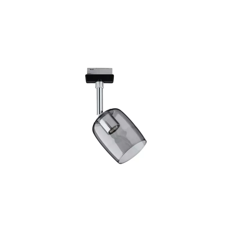 ,URail Spot sur rail Blossom Spot individuel G9 max. 10W gradable 230V Noir mat,, Verre,