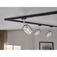 ,URail Spot sur rail Blossom Spot individuel G9 max. 10W gradable 230V Noir mat,, Verre, - système d'accrochage et décoration - détail 5
