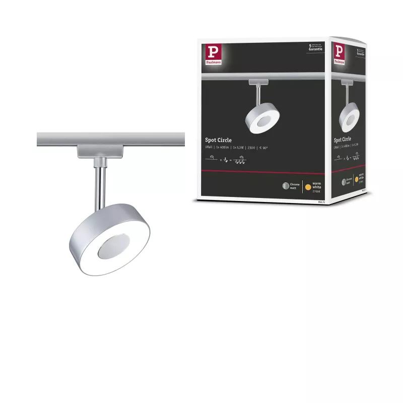 ,URail Schienenstrahler Circle 250lm 5,,3W 2700K 230V,