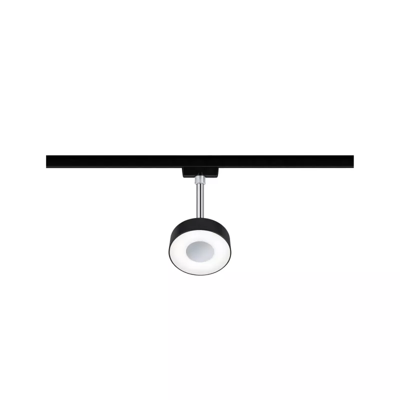 Foco para riel URail Circle 270lm 5W 4000K regulable 230V Negro mate,,,
