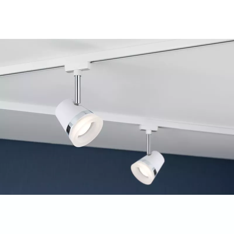 ,URail Spot auf Schienen, Kegel-Spot, einzeln, GU10, max. 10 W, dimmbar, 230 V, Weiß,,,