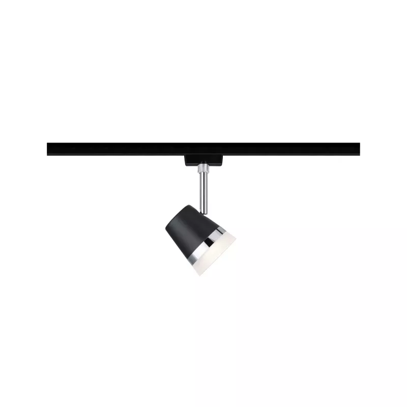 ,URail Spot sur rail Cone Spot individuel GU10 max. 10W gradable 230V Noir mat,,,