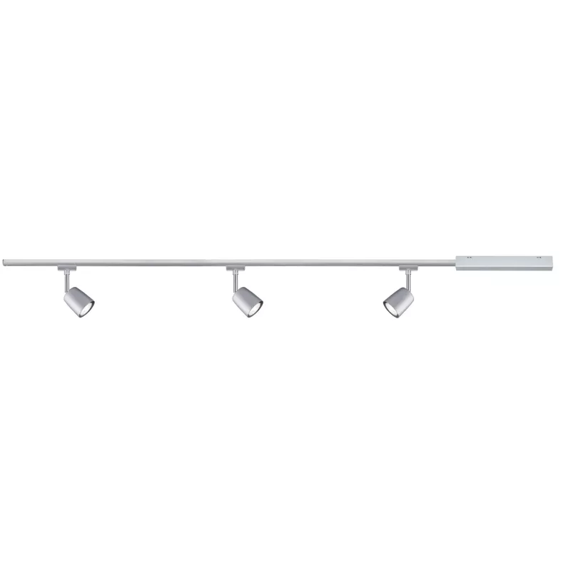 ,URail Spot sur rail Cover Kit de base GU10 max. 3x10W gradable 230V Chrome mat,,,