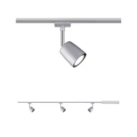 ,URail Spot sur rail Cover Kit de base GU10 max. 3x10W gradable 230V Chrome mat,,, - système d'accrochage et décoration - détail 6