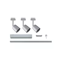 ,URail Spot sur rail Cover Kit de base GU10 max. 3x10W gradable 230V Chrome mat,,, - système d'accrochage et décoration - détail 7