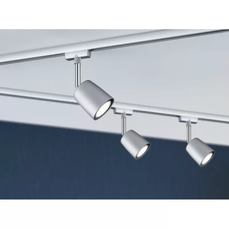 ,URail Track spotlight Cover Basic kit GU10 max. 3x10W dimmable 230V Matt chrome,,,