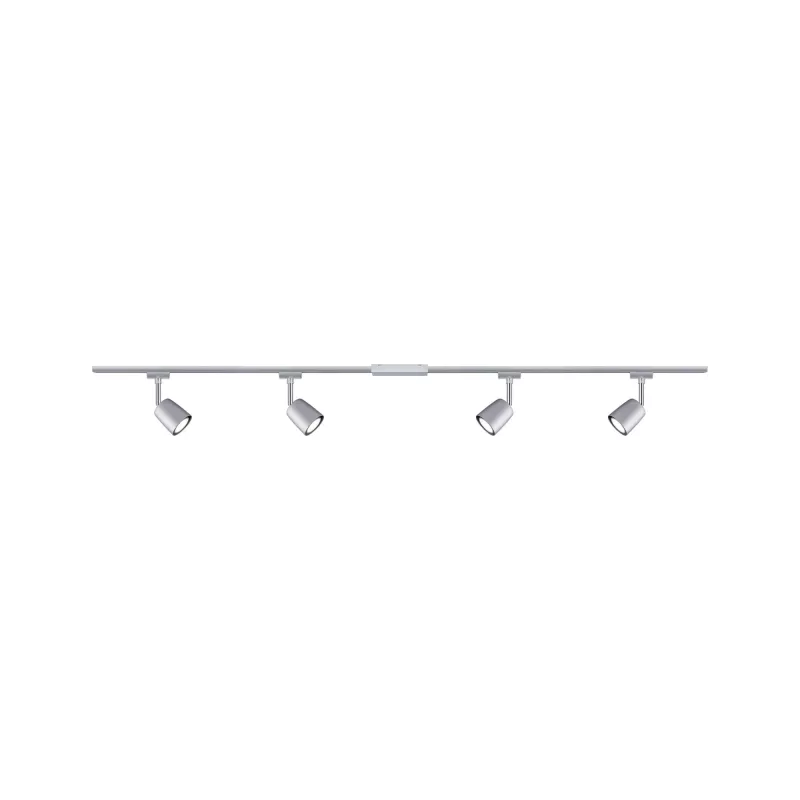 ,URail Track spotlight Cover Basic kit GU10 max. 4x10W dimmable 230V Matt chrome,,, - système d'accrochage et décoration