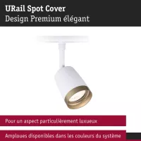 URail Spot auf Gleis, individueller GU10-Scheinwerfer, max. 10 W, 230 V, Signalweiß, Gold - système d'accrochage et décoration - détail 7