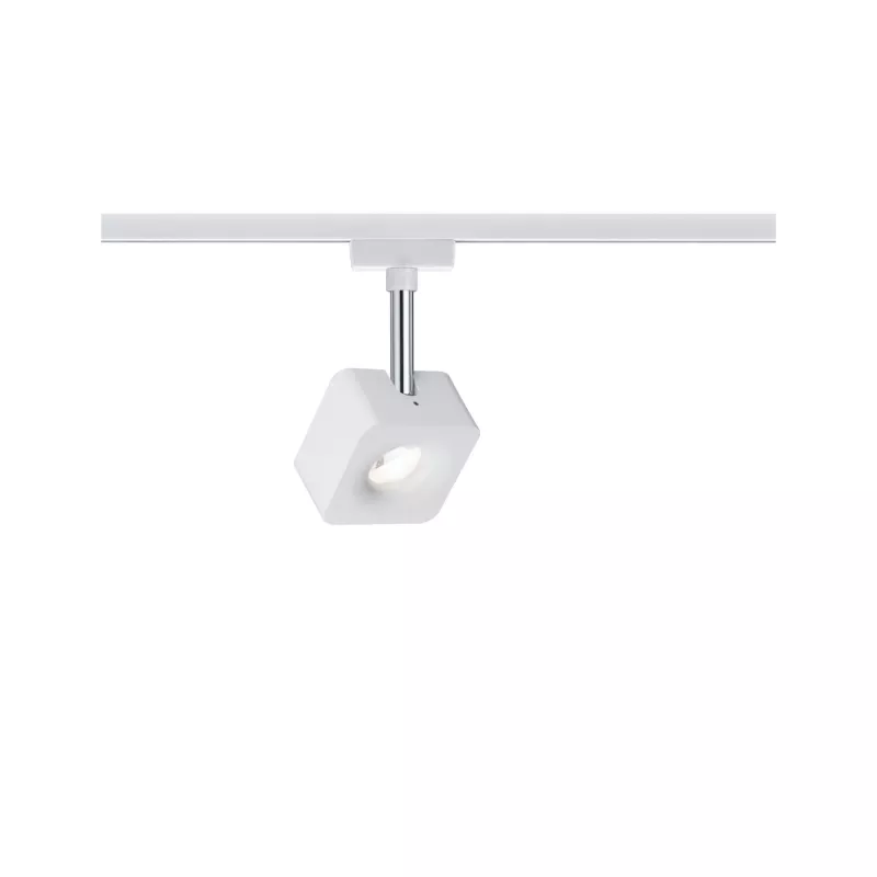 ,URail Schienenstrahler Würfel Einzelstrahler 540lm 8W 2700K dimmbar 230V Weiß,,, - système d'accrochage et décoration