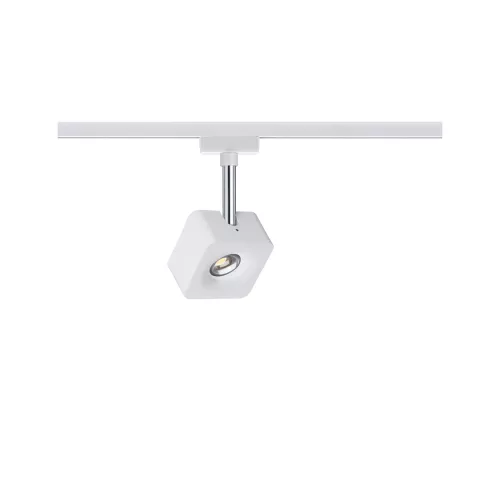 ,URail Spot sur rail Cube Spot individuel 540lm 8W 2700K gradable 230V Blanc,,, PAULMANN 10 - Cimaise Tableau 