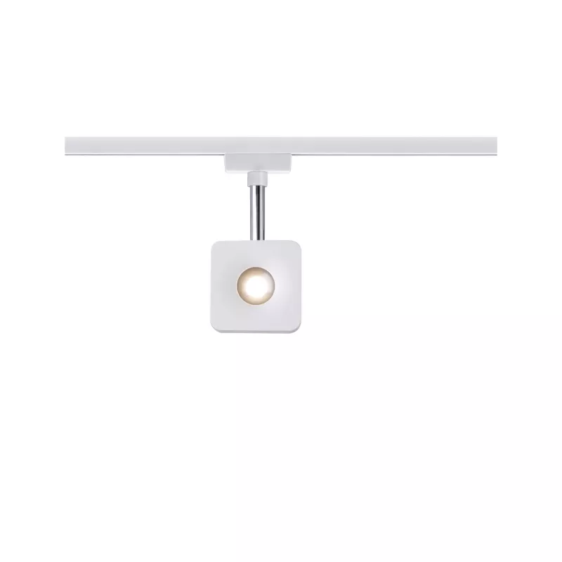 ,URail Spot sur rail Cube Spot individuel 540lm 8W 2700K gradable 230V Blanc,,, PAULMANN 12 - Cimaise Tableau 