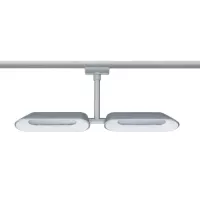 Foco individual para riel URail Dipper 2x650lm 2x8W 2700K regulable 230V Cromo mate,,, - système d'accrochage et décoration - détail 3