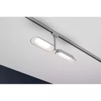 Foco individual para riel URail Dipper 2x650lm 2x8W 2700K regulable 230V Cromo mate,,, - système d'accrochage et décoration - détail 7