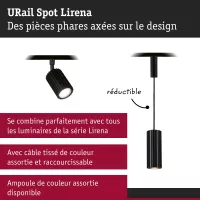 URail Foco sobre carril Lirena GU10 máx. 10W 230V - système d'accrochage et décoration - détail 4