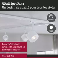 ,URail Spot sur rail Pane 680lm 7,,4W 4000K gradable 230V Blanc signal, - système d'accrochage et décoration - détail 6