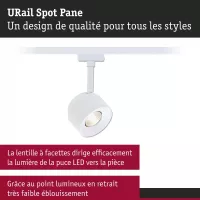 ,URail Spot sur rail Pane 680lm 7,,4W 4000K gradable 230V Blanc signal, - système d'accrochage et décoration - détail 7