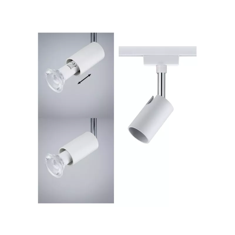 ,URail Spot sur rail Pure I Spot individuel GU10 max. 10W gradable 230V Blanc,,, PAULMANN 9 - Cimaise Tableau 