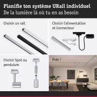 URail Schienenstrahler Runa Einzelstrahler GU10 max. 10W dimmbar 230V - système d'accrochage et décoration - détail 8