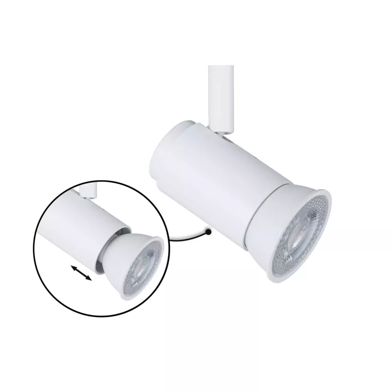 URail Spot sur rail Runa Spot individuel GU10 max. 10W gradable 230V Blanc signal