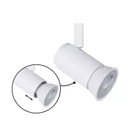 URail Spot sur rail Runa Spot individuel GU10 max. 10W gradable 230V Blanc signal - système d'accrochage et décoration - détail 11