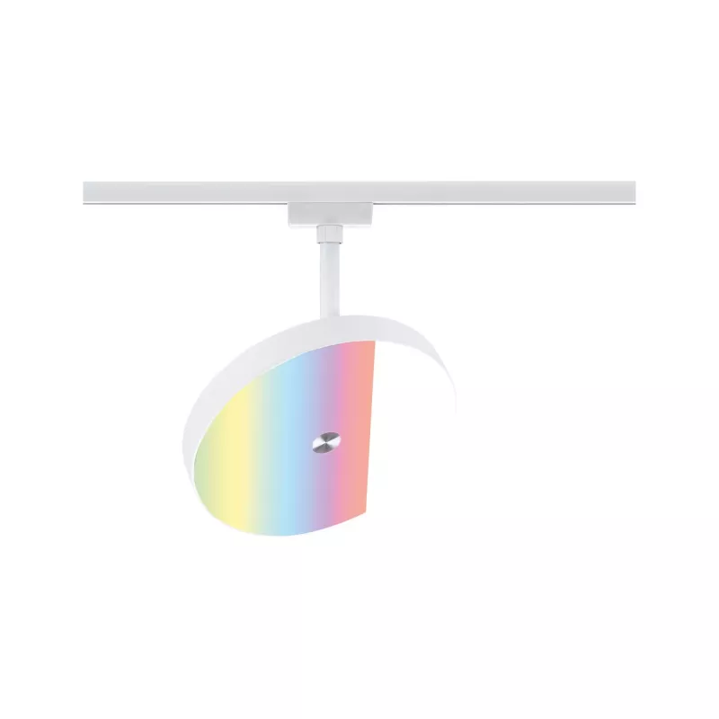 ,URail Spot sur rail Smart Home Zigbee 3.0 Hildor RGBW 500lm 7,,5W RGBW+ gradable 230V Blanc signal, - système d'accrochage et décoration