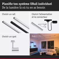 ,URail Spot sur rail Smart Home Zigbee 3.0 Luxe GU10 350lm 4,,8W RGBW+ gradable 230V, - système d'accrochage et décoration - détail 9