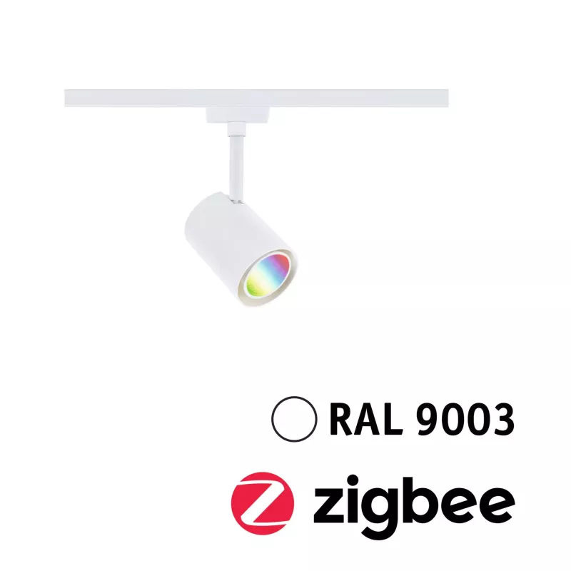 ,URail Track spotlight Smart Home Zigbee 3.0 Luxury GU10 350lm 4,,8W RGBW+ dimmable 230V Signal white,